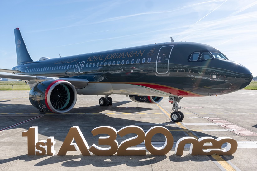 وصول أول طائرة ‘إيرباص A320neo’ للملكية الأردنية إلى العقبة وصول أول طائرة ‘إيرباص A320neo’ للملكية الأردنية إلى العقبة