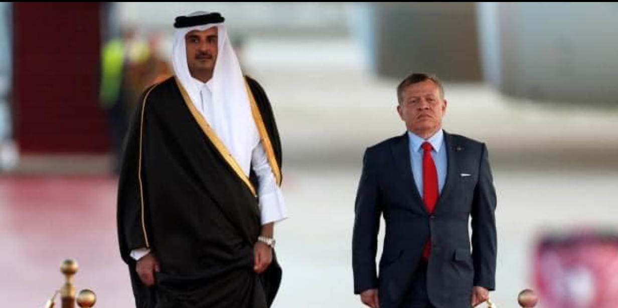 أمير دولة قطر يصل إلى عمّان أمير دولة قطر يصل إلى عمّان