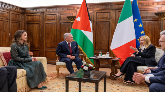 الملك وميلوني يؤكدان أهمية تنفيذ اتفاق إنهاء الحرب في غزة بجميع مراحله الملك وميلوني يؤكدان أهمية تنفيذ اتفاق إنهاء الحرب في غزة بجميع مراحله