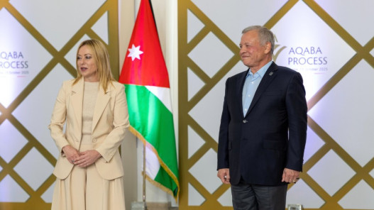 الملك ورئيسة وزراء إيطاليا يترأسان جولة جديدة من مبادرة “اجتماعات العقبة” في روما الملك ورئيسة وزراء إيطاليا يترأسان جولة جديدة من مبادرة “اجتماعات العقبة” في روما