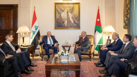 الملك والرئيس العراقي يبحثان أبرز المستجدات في المنطقة الملك والرئيس العراقي يبحثان أبرز المستجدات في المنطقة