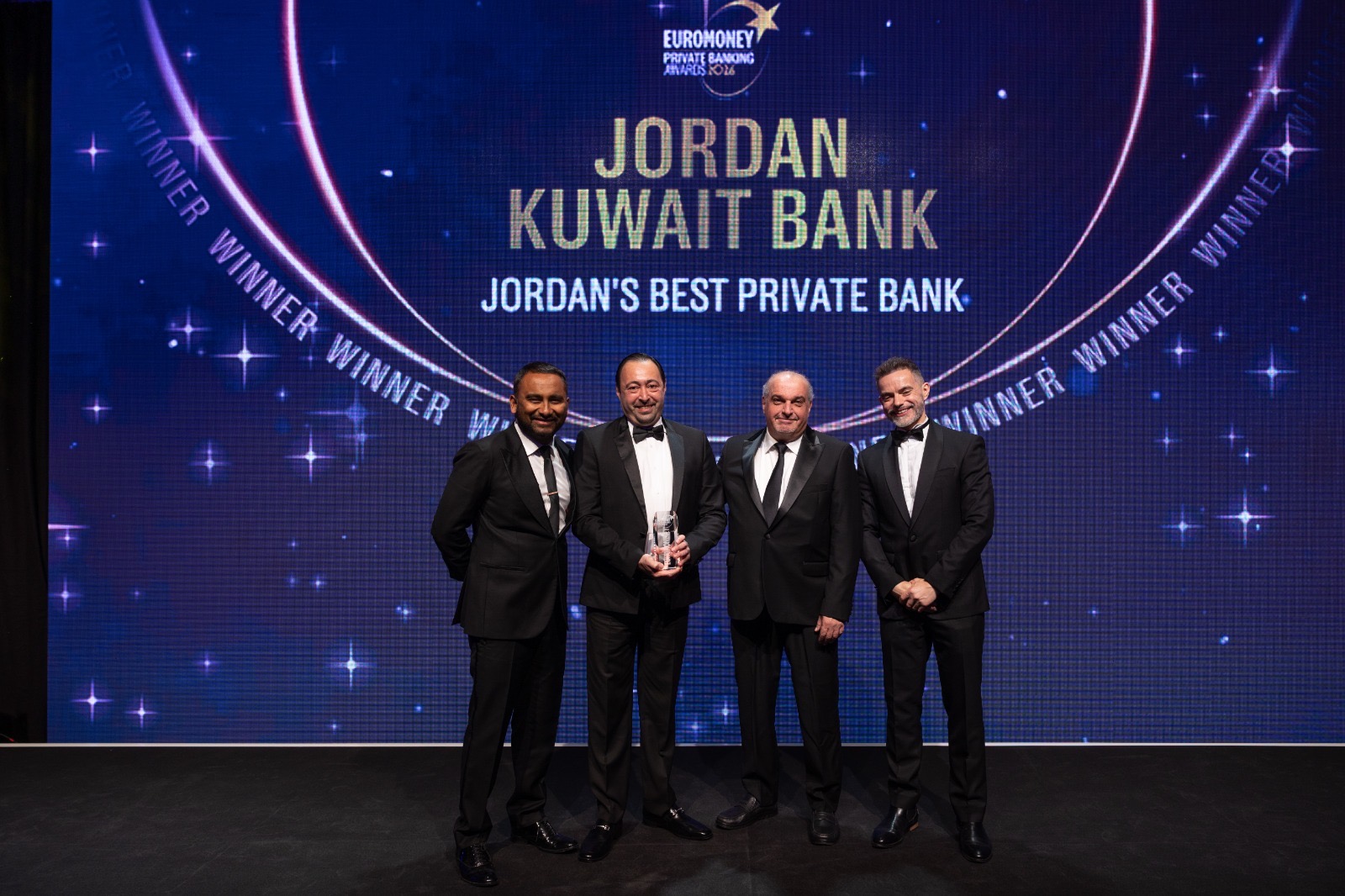 البنك الأردني الكويتي يحصد جائزة “أفضل بنك للخدمات المصرفية الخاصة في الأردن” للمرة الرابعة على التوالي