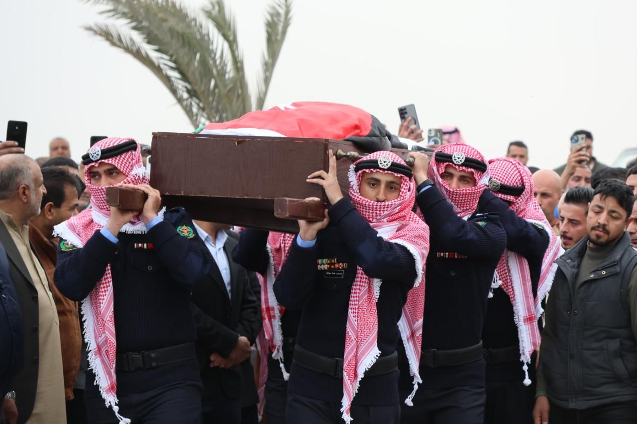 مديرية الأمن العام تُشيع شهدائها المواجدة والرقب والدويكات