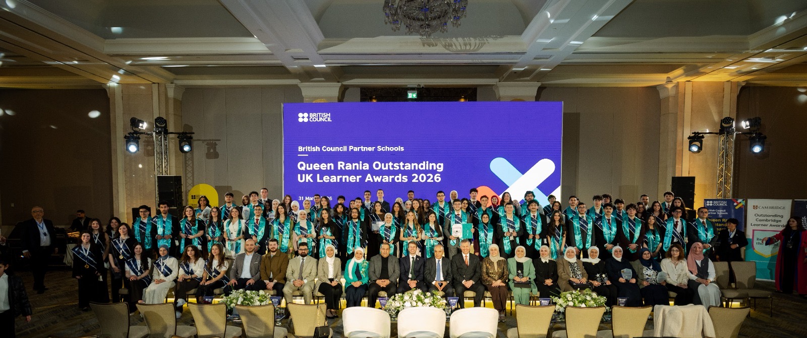المجلس الثقافي البريطاني يحتفي بـ 106 من الطلبة المتفوقين في جوائز الملكة رانيا للتميّز الأكاديمي لطلاب الشهادة البريطانية لعام 2026