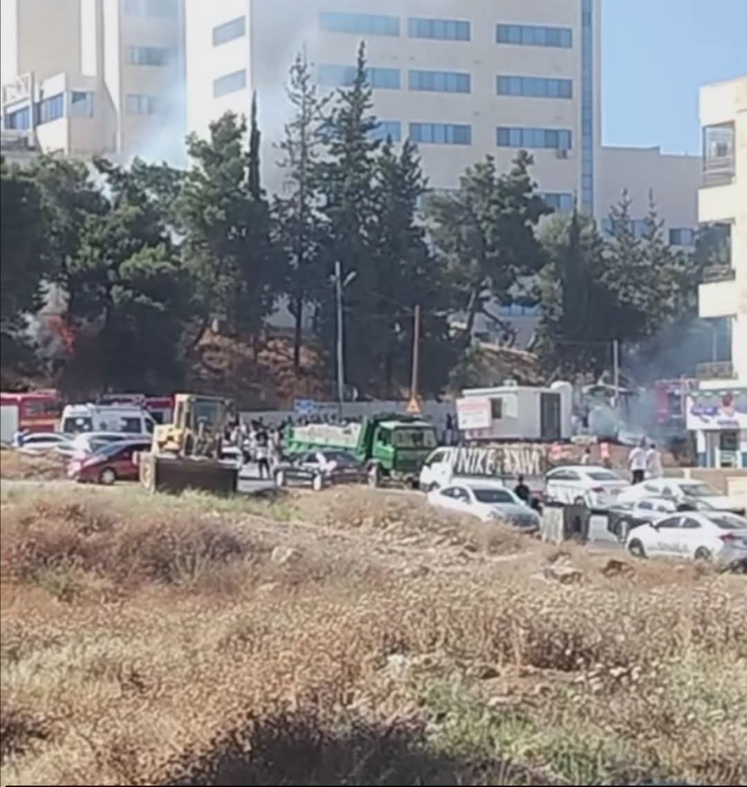 حريق داخل كرفان في طبربور بسبب تسرب غاز ولا إصابات